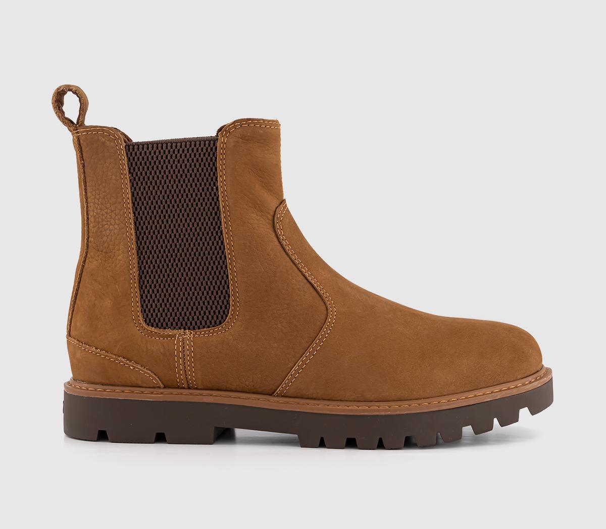 Mens TOMS Griffin Chelsea Boots Walnut - OFFCUTS SHOES by OFFICE