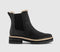 Womens TOMS Bennet Chelsea Faux Fur Lined Boots Black - OFFCUTS SHOES by OFFICE
