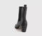 Womens Dolce Vita Shadie Heeled Chelsea Boot Black Leather