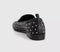 Womens Dolce Vita Beny Stud Loafers Black Leather