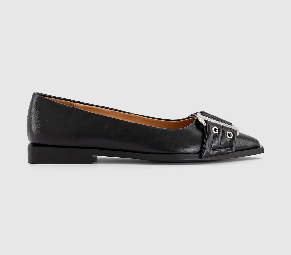 Womens Steve Madden Grail Ballet Flats Black