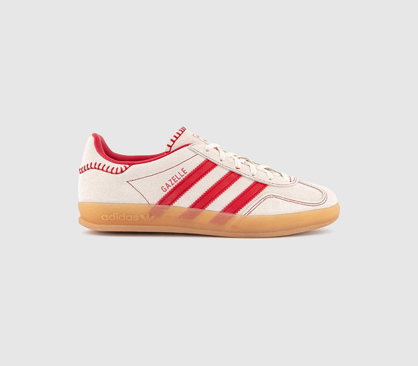 adidas Gazelle Indoor Trainers Better Scarlet Better Scarlet Cream White UK Size 6
