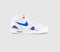 Womens Nike Air Tech Challenge Ii Qs Trainers White Royal Blue Laser Crimson Pale Ivory Platinum Uk Size 8