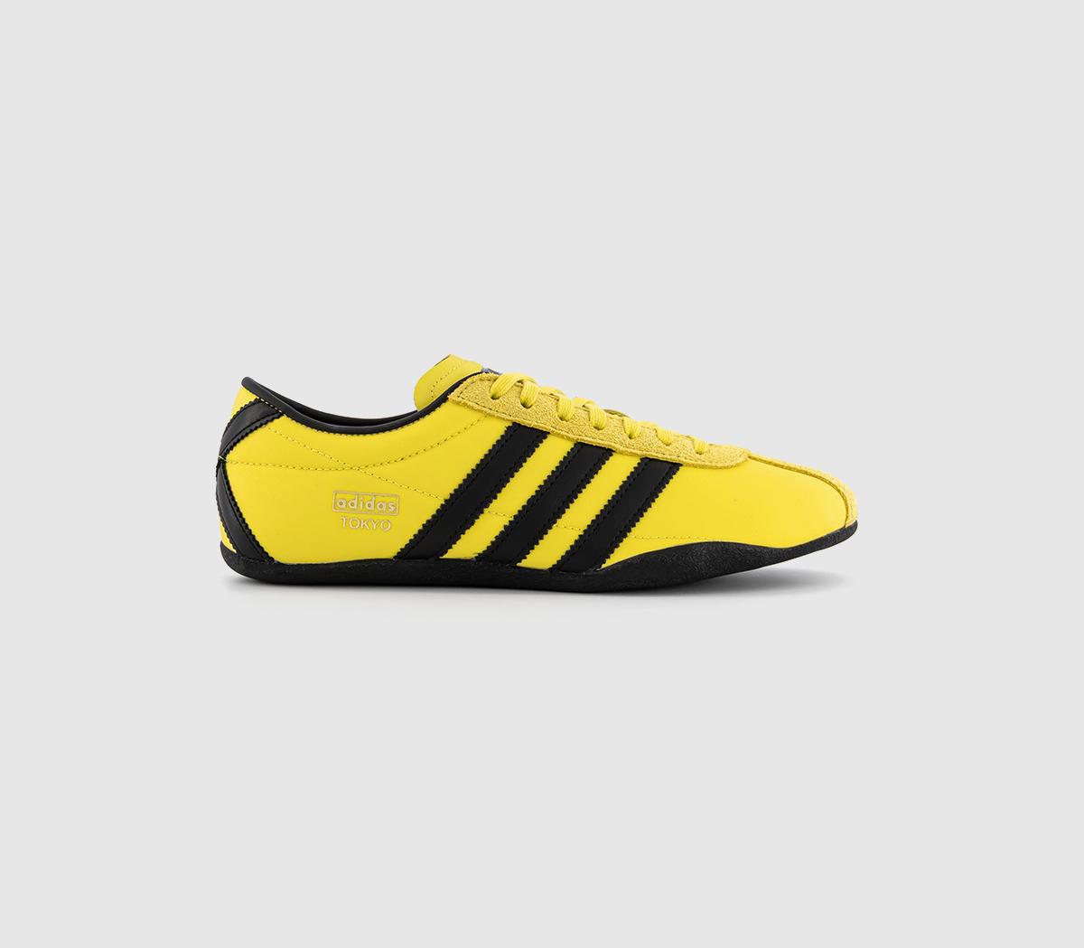 Odd Sizes -  adidas Tokyo Trainers Yellow Black - UK Sizes Right 6/Left 7