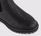 Womens OFFICE Arielle Ribbed Chelsea Boots Black Leather - OFFCUTS SHOES by OFFICE