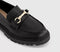 Womens OFFICE Fusion Snaffle Trim Loafers Black