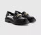 Womens OFFICE Fusion Snaffle Trim Loafers Black Patent