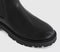 Womens OFFICE Agile Chunky Chelsea Boots Black Pu - OFFCUTS SHOES by OFFICE