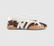 adidas Taekwondo Mei Ballet Pumps Cow Print Aurora Coffee White Gum UK Size 6