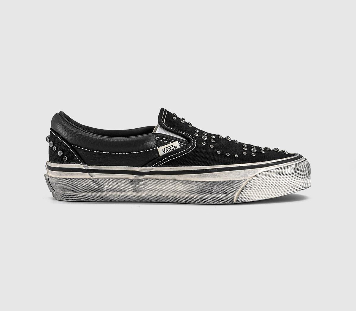 Womens Vans LX Classic Slip On 98 Trainers Black Gray UK Size 7