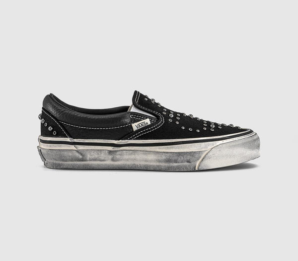 Womens Vans LX Classic Slip On 98 Trainers Black Gray UK Size 7