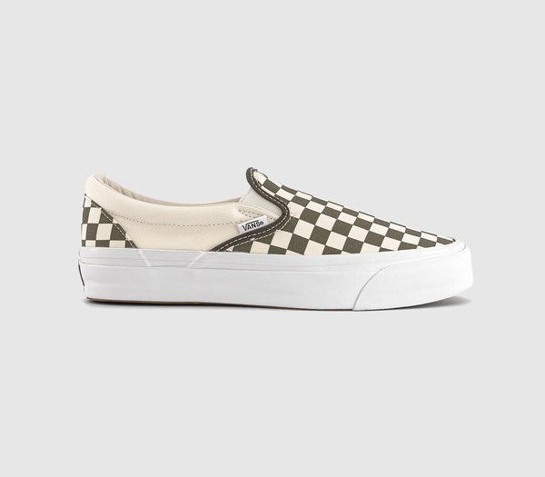 Vans LX Classic Slip On 98 Trainers Checkerboard Grape Leaf