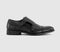 Mens OFFICE Markham Toe Cap Monk Shoes Black