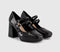 Womens OFFICE Heroic Double Strap Mary Jane Platform Black Patent