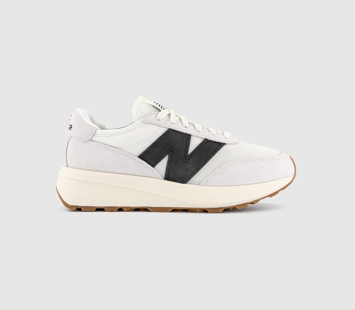  New Balance 370 Trainers Black Cement Uk Size 4