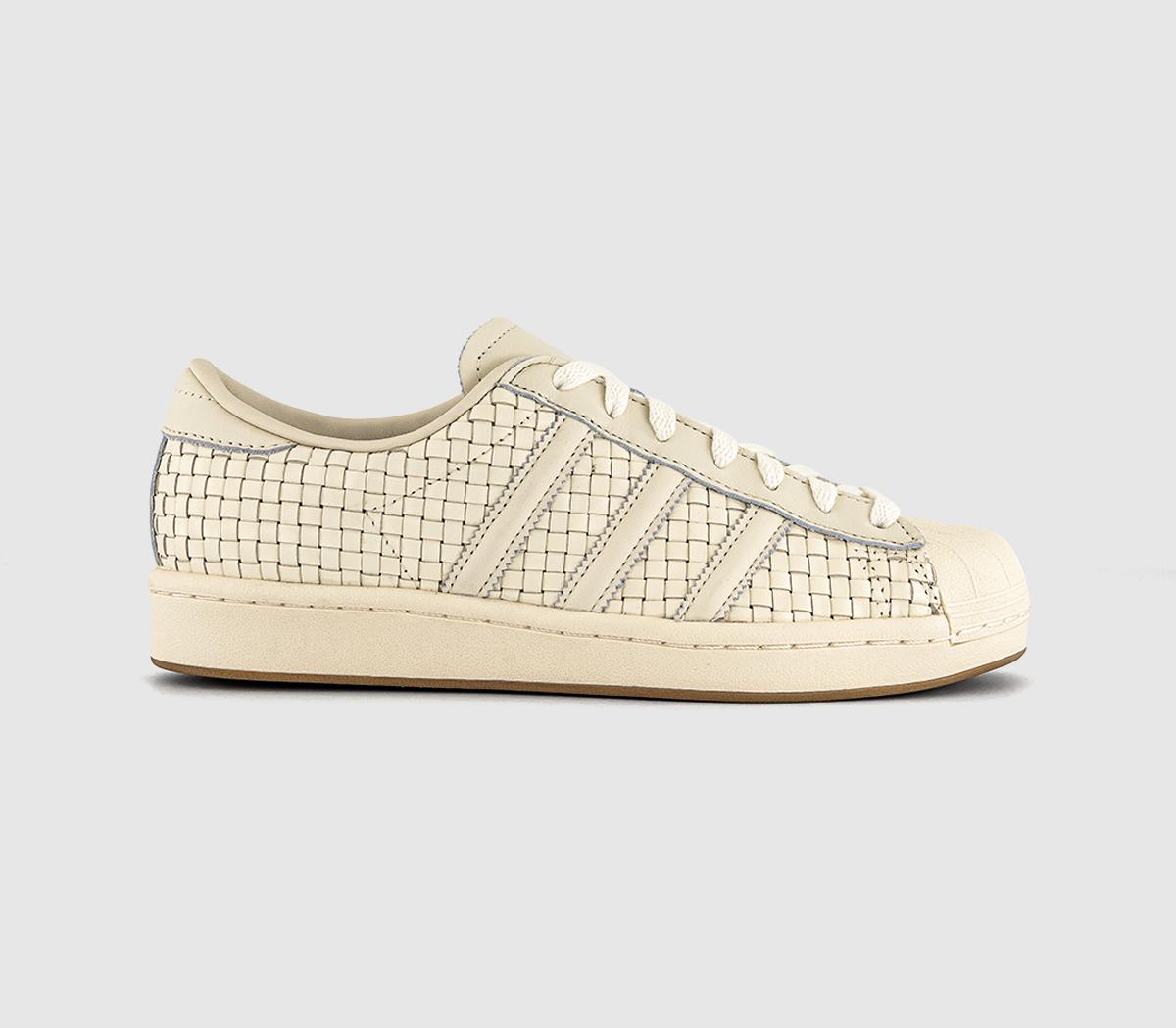 adidas Superstar Vintage Trainers Cream White Cream White Blue