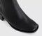 Womens OFFICE Abi Mid Heel Square Toe Block Heel Ankle Boots Black