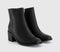 Womens OFFICE Abi Mid Heel Square Toe Block Heel Ankle Boots Black