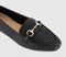 Womens OFFICE Felix Trim Loafers Black Leather
