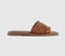 Womens OFFICE Selena Interwoven Slide Sandals Tan
