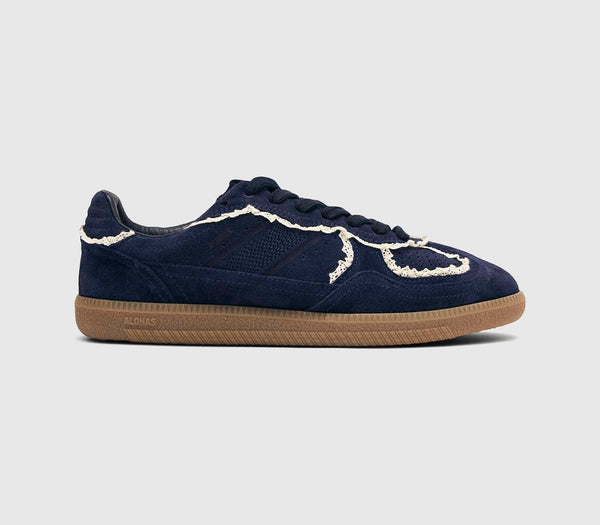 ALOHAS TB490 Crochet Sneakers Navy Suede