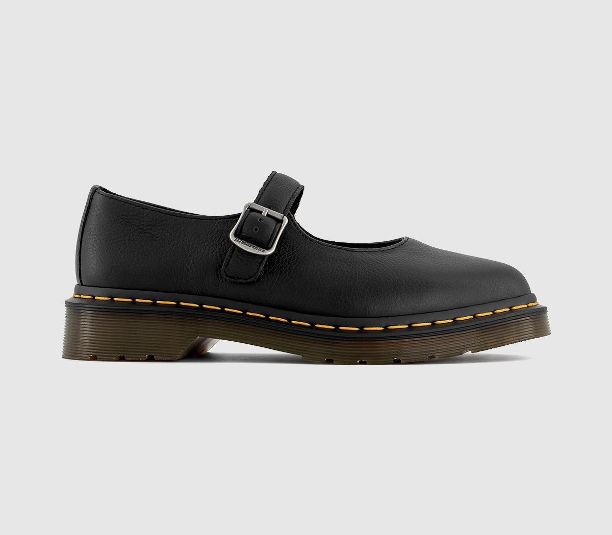 Womens Dr. Martens Elphie Mary Jane Shoes Black Virginia