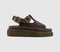 Womens Dr. Martens Dunnet Flower Sandals Brown