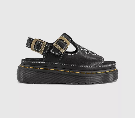 Womens Dr. Martens Dunnet Flower Sandals Black Ar Rogue