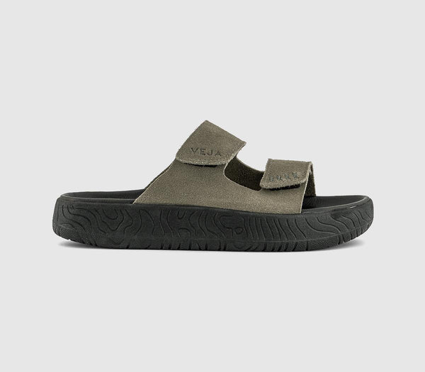 Womens VEJA Etna Sandals Kaki Kaki Black F