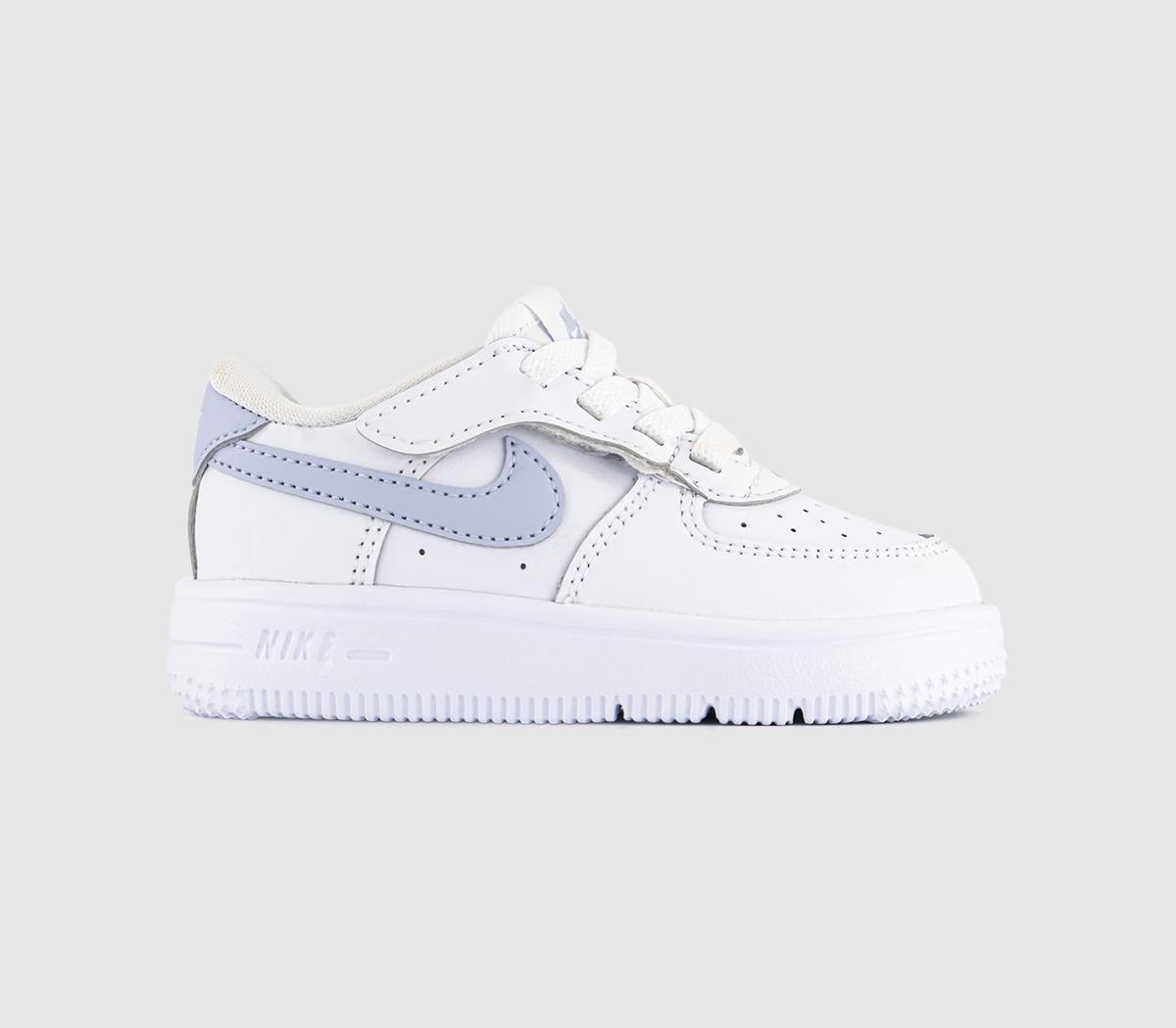 Kids Nike Force 1 Low Easyon Infant Trainers White Ghost