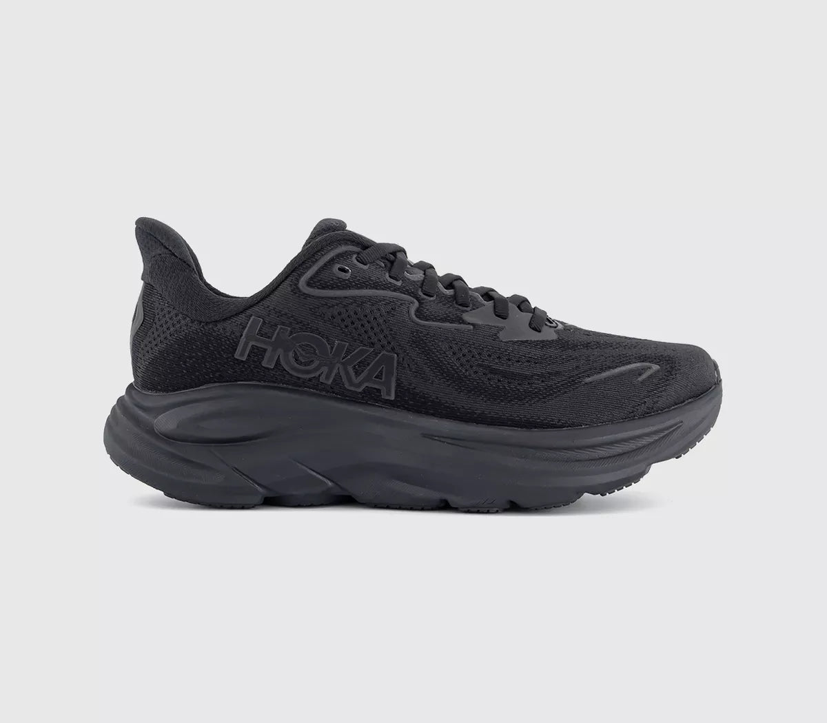 HOKA Clifton 10 Black Black UK Size 8
