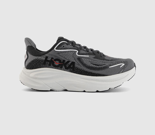 HOKA Clifton 10 Trainers Carbon Black Satellite Grey