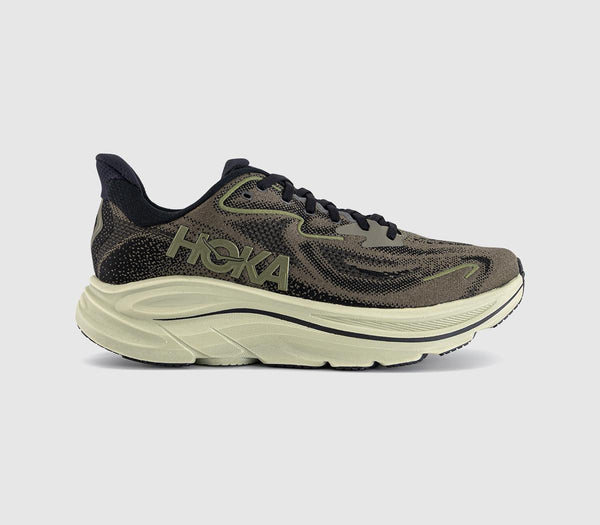 HOKA Clifton 10 Trainers Dark Roast Black