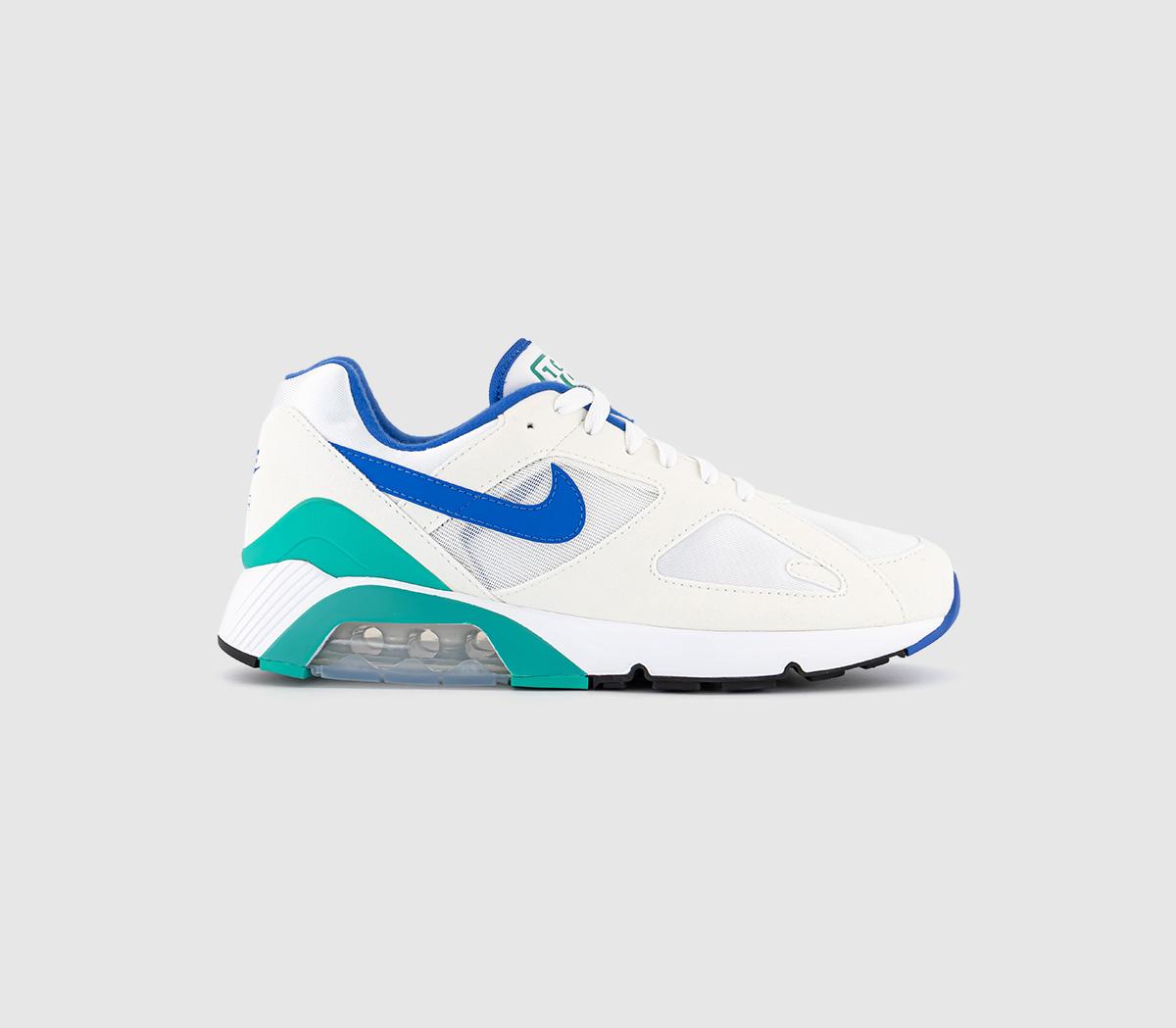 Nike Air 180 Trainers White Medium Blue Clear Jade Ii Black