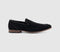 Mens OFFICE Channing Suede Loafers Black Suede