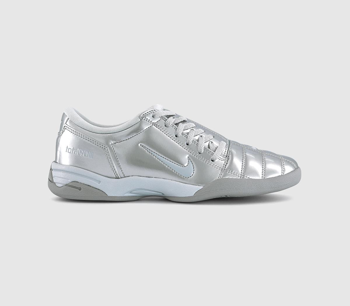 Nike W T90 Trainers Metallic Platinum Photon Dust Gel