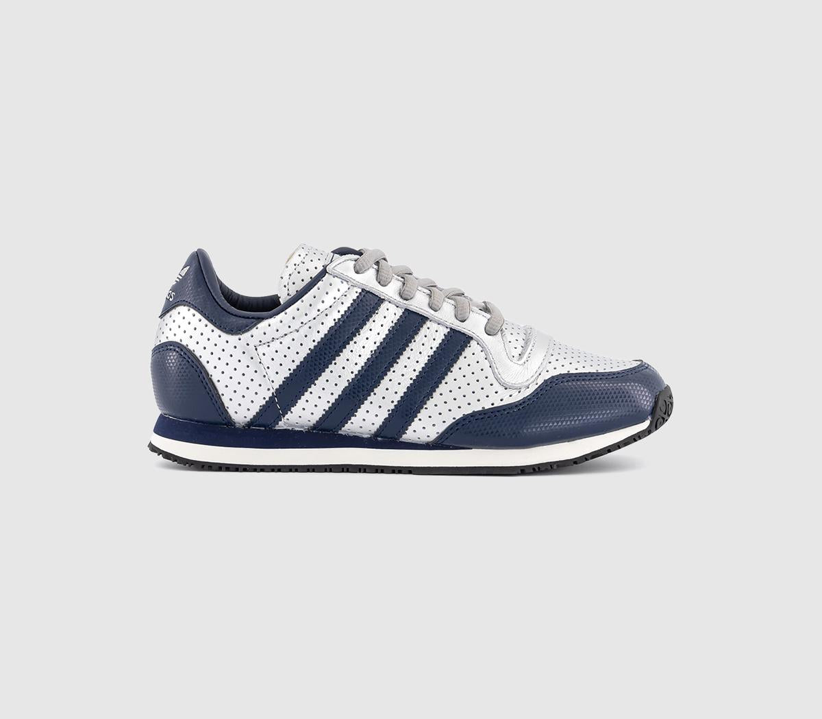adidas Galaxy Og Trainers Silver Metallic Night Indigo Off White