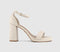 Womens OFFICE Holly Two Part Platform Heeled Sandals Off White - OFFCUTS SHOES by OFFICE