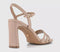 Womens OFFICE Honey Strappy Heeled Sandals Blush