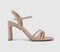 Womens OFFICE Honey Strappy Heeled Sandals Blush
