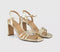 Womens OFFICE Honey Strappy Heeled Sandals Gold