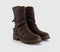 Womens Blowfish Malibu Venice Double Buckle Boots Brown - OFFCUTS SHOES by OFFICE