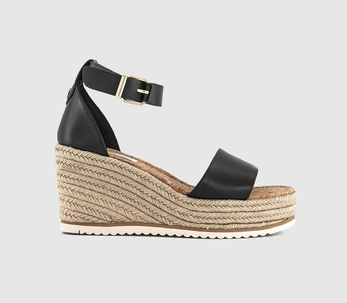Womens EARTHADDICT Hebe Espadrille Wedges Black