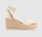 Womens EARTHADDICT Hebe Espadrille Wedges Off White - OFFCUTS SHOES by OFFICE