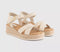 Womens EARTHADDICT Mallow Espadrille Wedge Sandals Off White
