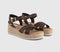 Womens EARTHADDICT Mallow Espadrille Wedge Sandal Brown