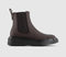 Womens OFFICE Artie Wedge Chelsea Ankle Boots Brown