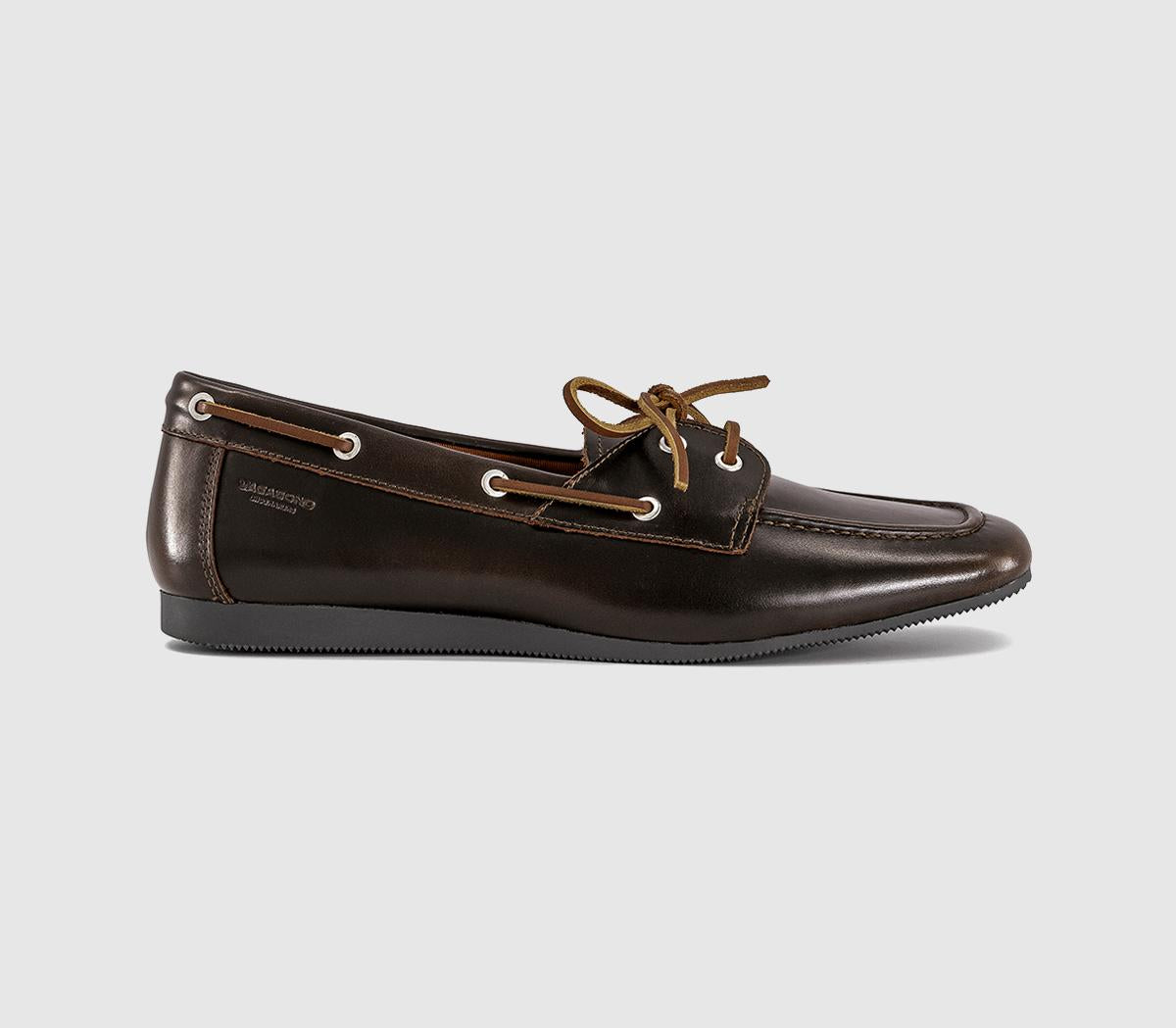 Womens Vagabond Shoemakers Hillary Boat Shoes Brown Brush Off