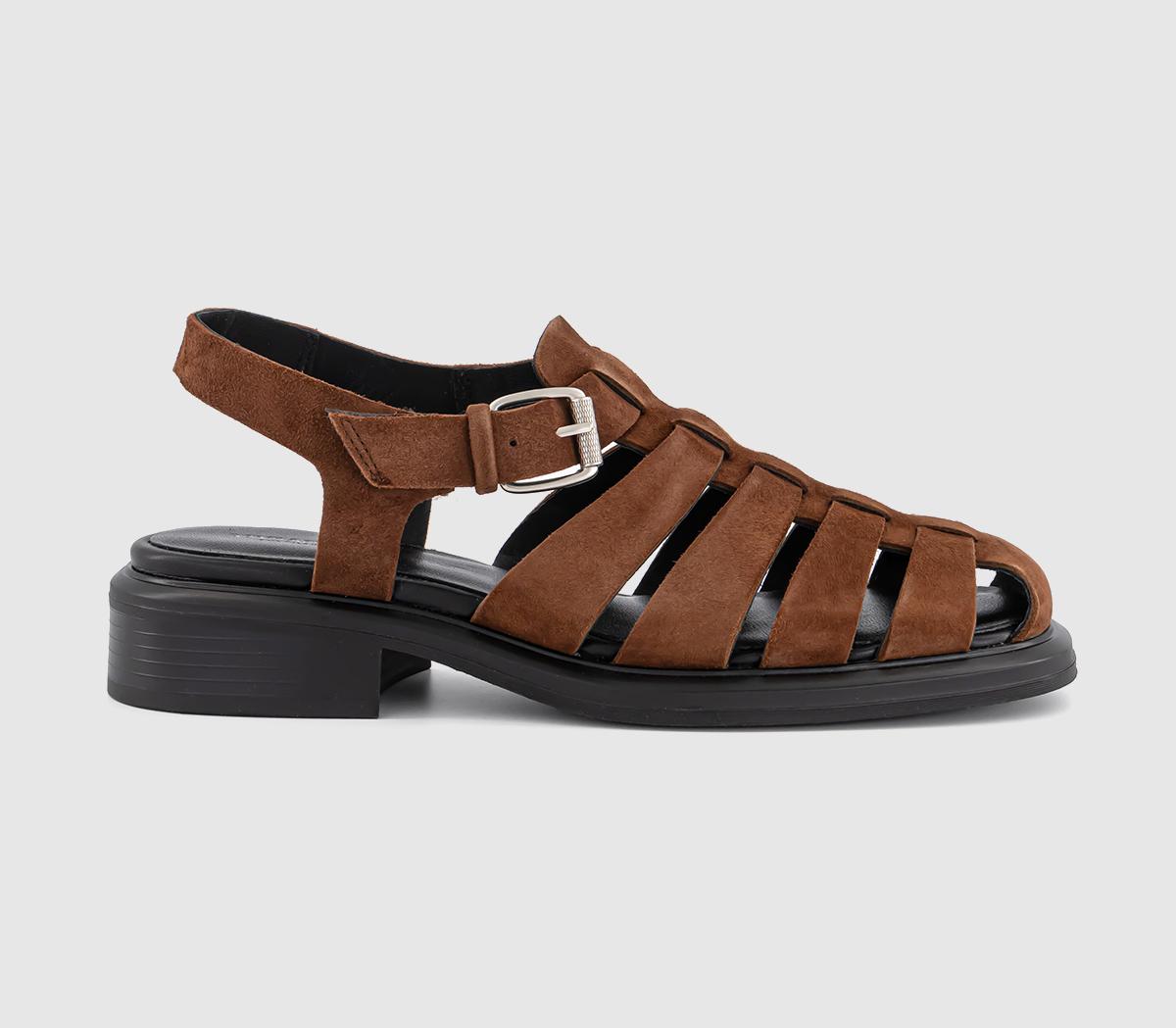 Womens Vagabond Shoemakers Ellis Sandals Cocoa Brown