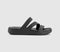 Womens Crocs Getaway Strappy Sandals Black - OFFCUTS SHOES by OFFICE
